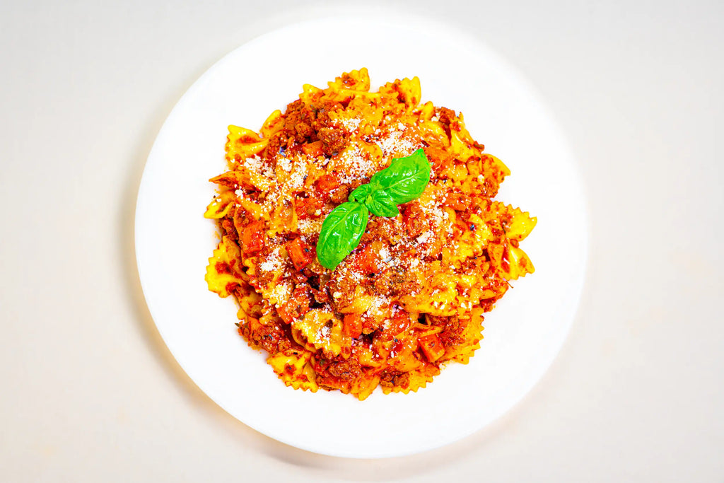 Assiète pates bolognaise lyophilisé halal CAPRA Nutrition