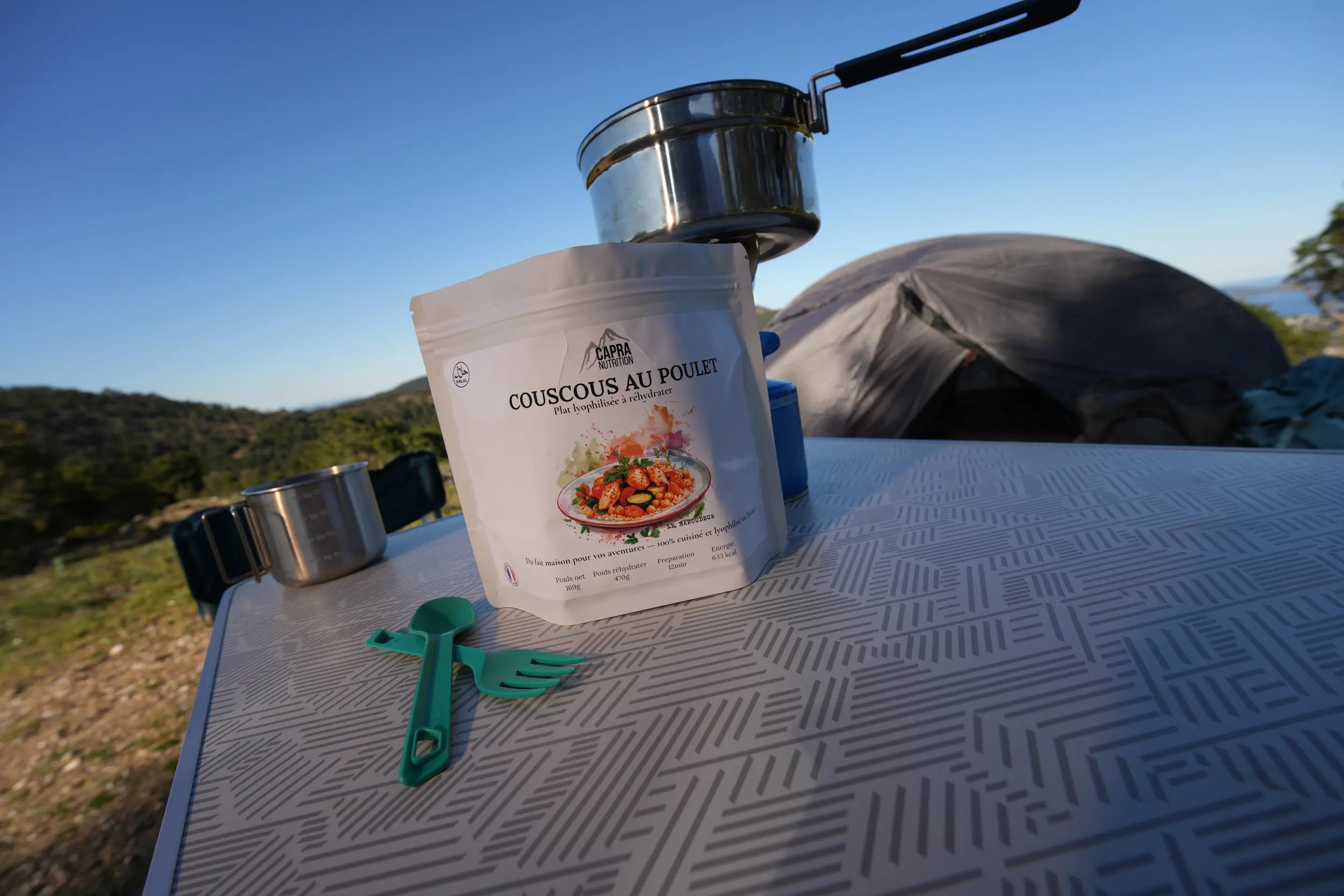 Sachet couscous au poulet lyophilisé halal CAPRA Nutrition